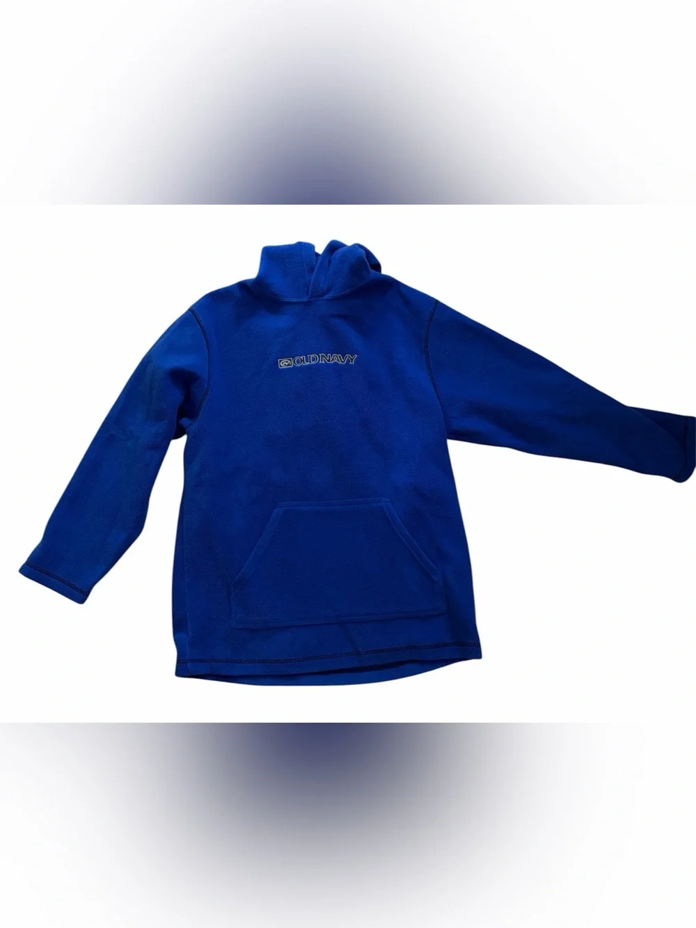 Old Navy Kids Royal Blue Fleece Pullover Hoodie Vintage Size 16